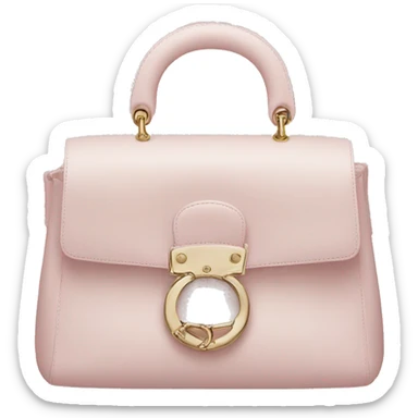Pale pink Dior bag sticker