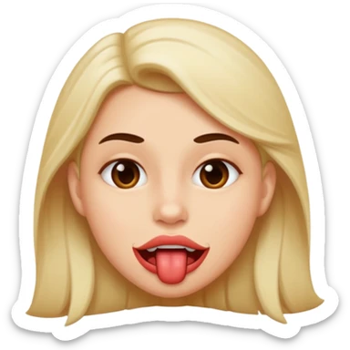 biting lip emoji sticker