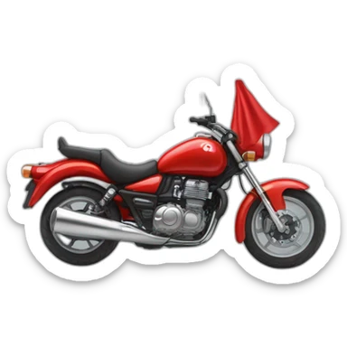 quelqu'un sur une moto avec le drapeau du Maroc derrière sticker