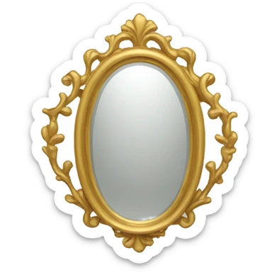 gold mirror  sticker