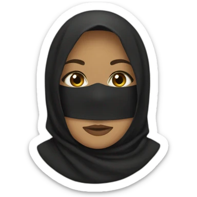 Black-niqab sticker