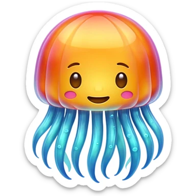 emoji jellyfish sticker