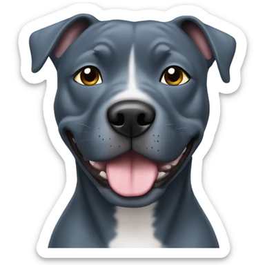 Blue staffy sticker