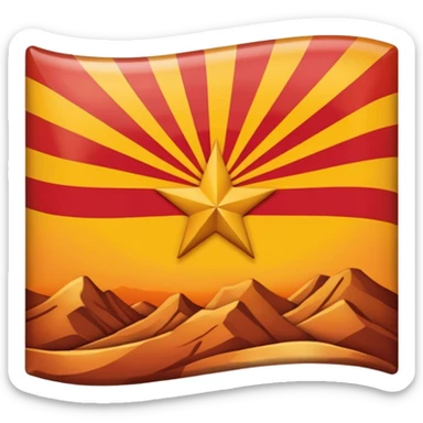 arizona flag sticker