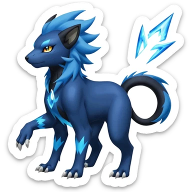 Luxray-Electrike-Manectric-Absol-fusion, full body sticker