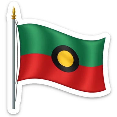 African American heritage flag sticker