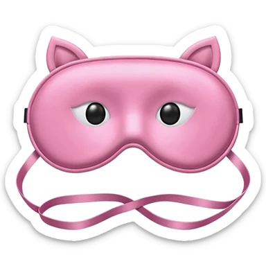  pink sleep mask emoji sticker