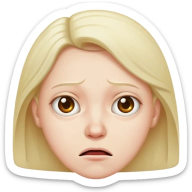 Disgusted face  sticker