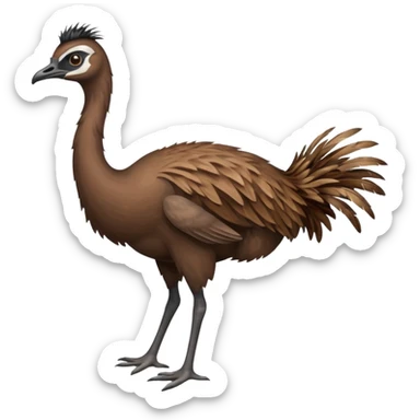 full body emu sticker