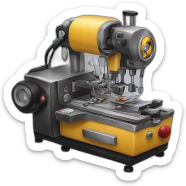 Tatoo machine sticker