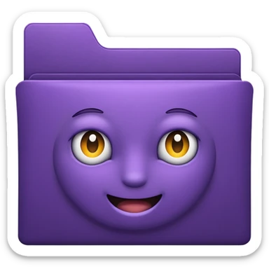 dark purple favorite folder sticker