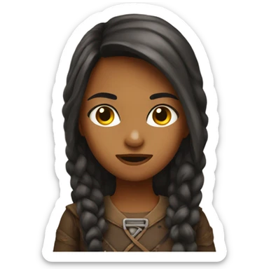 Girl saying hawk tuah sticker