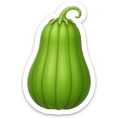 A long bitter gourd sticker