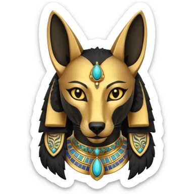 Anubis from Egyptian Gods sticker