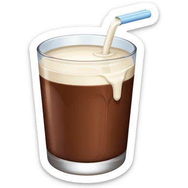 milk with chocolate sticker