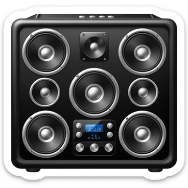 The high-end sound system sticker
