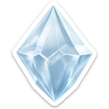 White crystal sticker