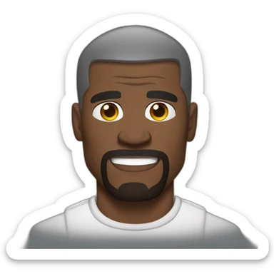 terry crews serious cartoon wearing henley sticker