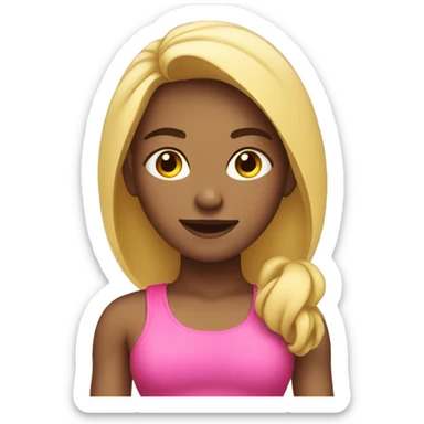 fitness girl sticker