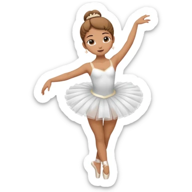 Make ballerina emojis full body in different dance positions  sticker
