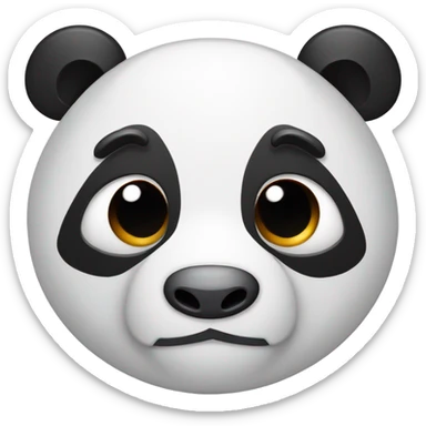 Pandat en colère  sticker