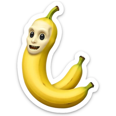 Voldemort as a banana  sticker