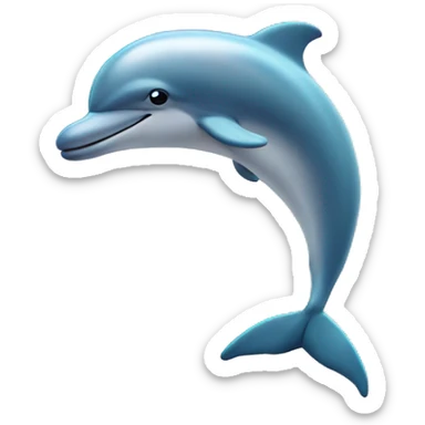 Dolphin in the clouds sticker