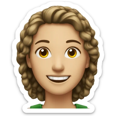irish woman smile sticker
