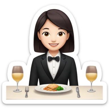 dinner date asian sticker