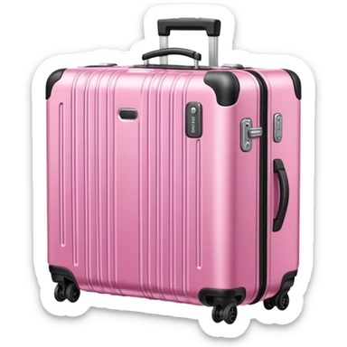 luggage rimowa pink sticker