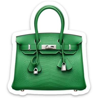 green birkin hermes bag sticker