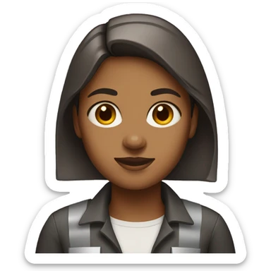 Woman-Civil-Engineer with brown skin sticker