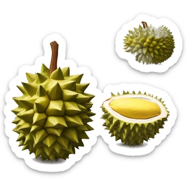 Durian emoji sticker