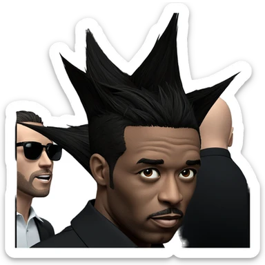 cool boys with sunglasses sticker