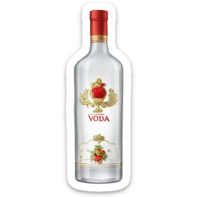 Russian vodka sticker