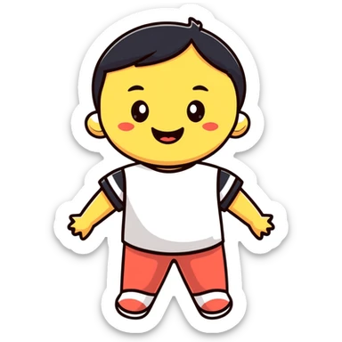 niño feliz sticker