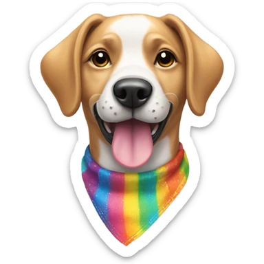 gay dog  sticker