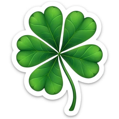 Un Trébol de 5 hojas Black clover sticker