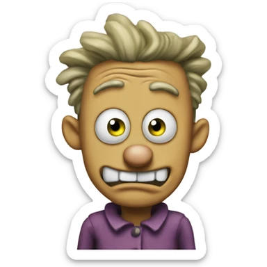 courage the cowardly dog  sticker