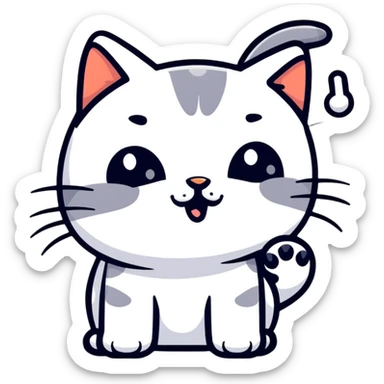 finger booping a cat nose sticker