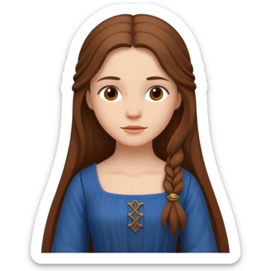 medieval woman  sticker