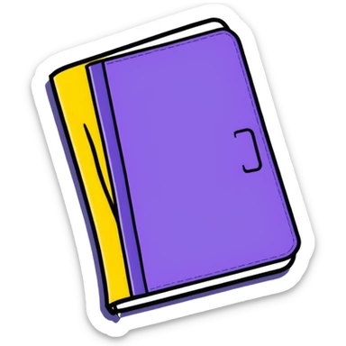 Closed purple book identical to the red book emoji 📕 but purple colored with "VOL. 5" written on the cover sticker