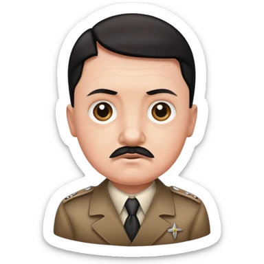 Hitler babyface sticker