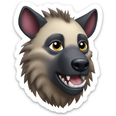 Kirby hyena sticker