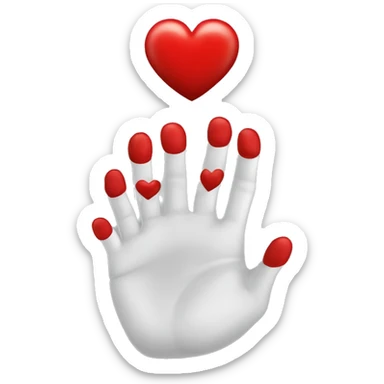 Un gros nounour qui tient entre ses mains un coeur rouge avec des yeux en coeur  sticker