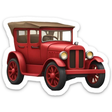 Gatonum carro vermelho sticker