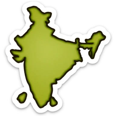 Map of India sticker