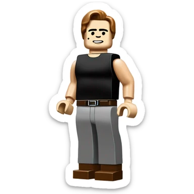 Arnold Schwarzenegger lego full body sticker