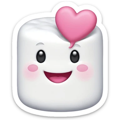 Marshmallow in love sticker