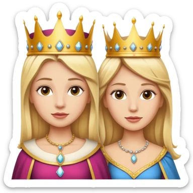 Blonde Queen and servant sticker